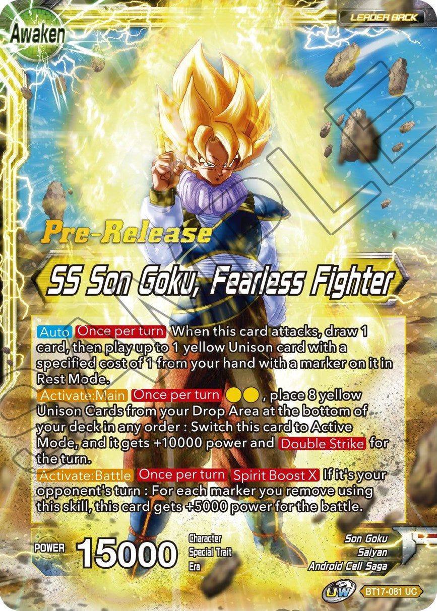 Son Goku // SS Son Goku, Fearless Fighter (BT17-081) [Ultimate Squad Prerelease Promos] | The Time Vault CA