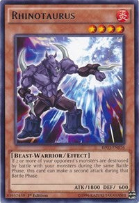 Rhinotaurus [BP03-EN076] Rare | The Time Vault CA