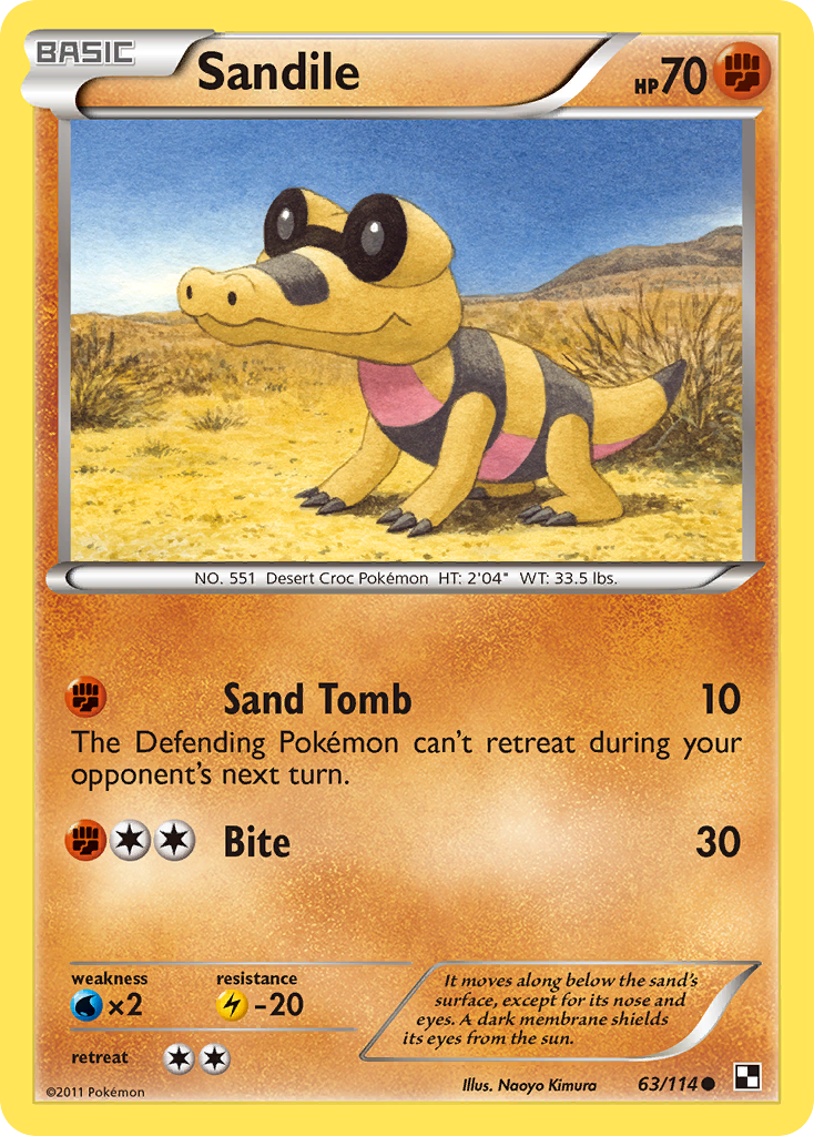 Sandile (63/114) [Black & White: Base Set] | The Time Vault CA