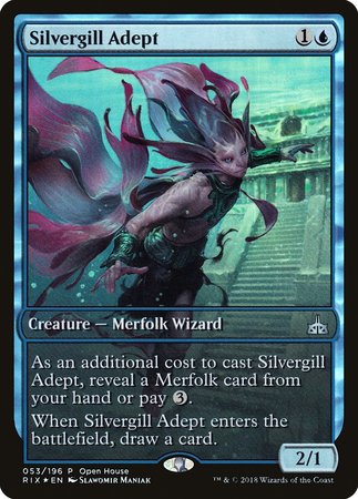Silvergill Adept [Rivals of Ixalan Promos] | The Time Vault CA