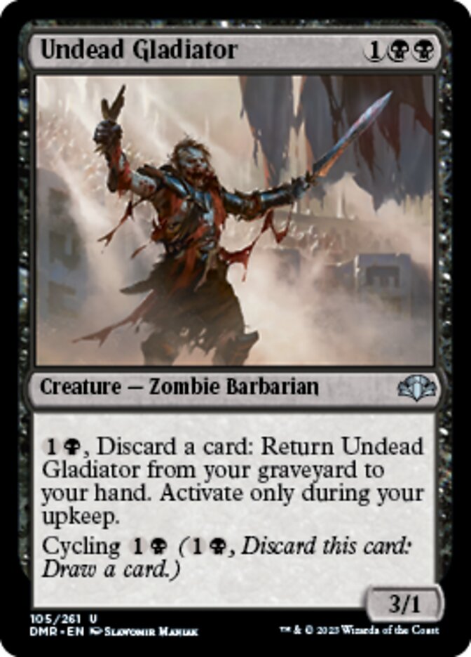 Undead Gladiator [Dominaria Remastered] | The Time Vault CA