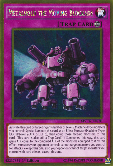 Metalhold the Moving Blockade [MVP1-ENG30] Gold Rare | The Time Vault CA