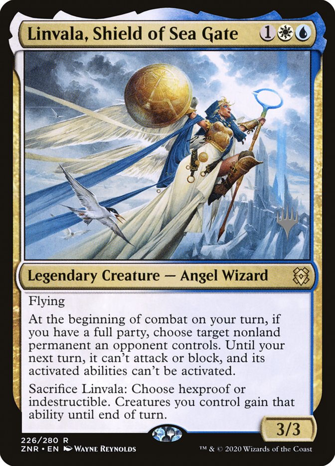 Linvala, Shield of Sea Gate (Promo Pack) [Zendikar Rising Promos] | The Time Vault CA