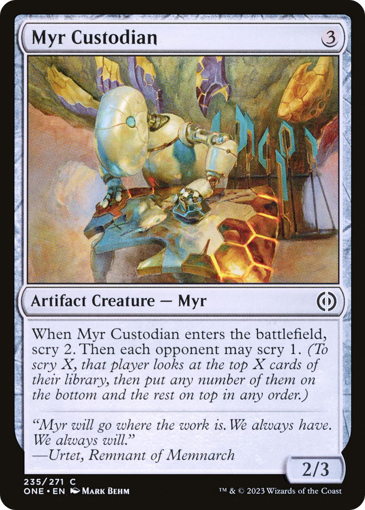 Myr Custodian [Phyrexia: All Will Be One] | The Time Vault CA