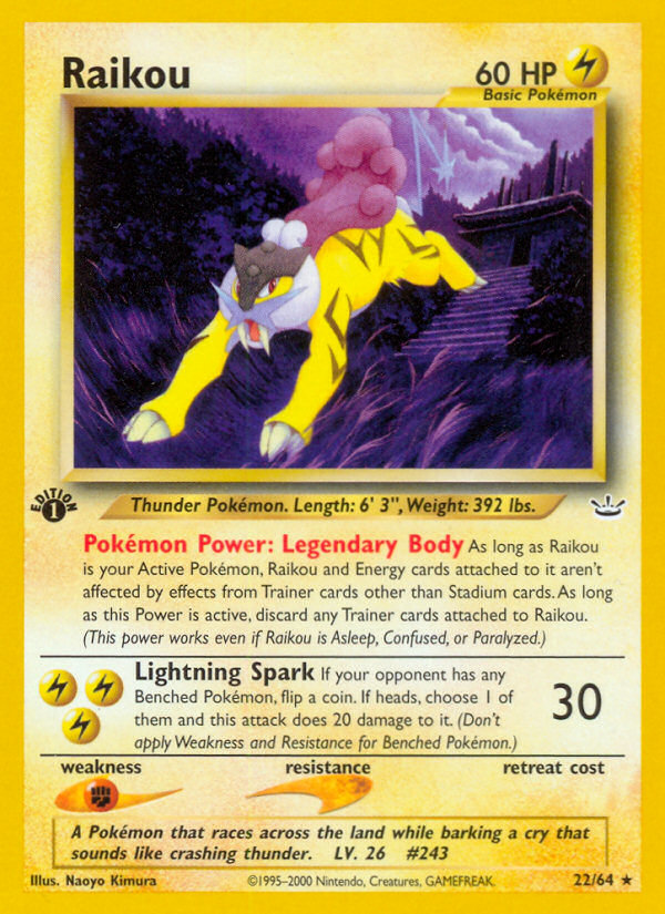 Raikou (22/64) [Neo Revelation 1st Edition] | The Time Vault CA