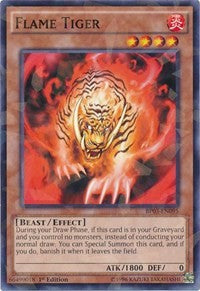 Flame Tiger (Shatterfoil) [BP03-EN095] Rare | The Time Vault CA