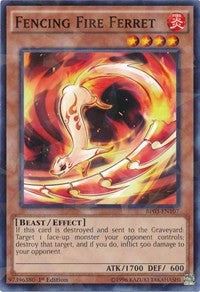 Fencing Fire Ferret (Shatterfoil) [BP03-EN107] Rare | The Time Vault CA