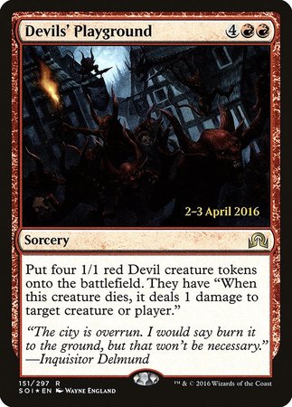Devils' Playground [Shadows over Innistrad Promos] | The Time Vault CA