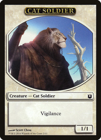 Cat Soldier Token [Born of the Gods Tokens] | The Time Vault CA