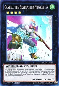 Castel, the Skyblaster Musketeer [DUEA-EN054] Super Rare | The Time Vault CA