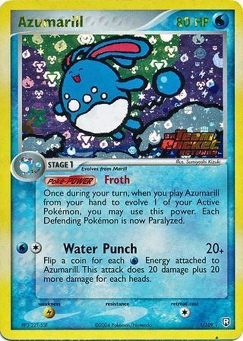 Azumarill (1/109) (Stamped) [EX: Team Rocket Returns] | The Time Vault CA