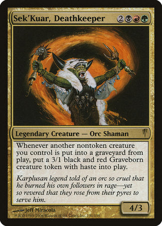 Sek'Kuar, Deathkeeper [Coldsnap] | The Time Vault CA