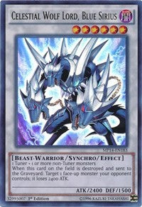 Celestial Wolf Lord, Blue Sirius [MP14-EN183] Ultra Rare | The Time Vault CA