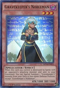 Gravekeeper's Nobleman [MP14-EN212] Ultra Rare | The Time Vault CA