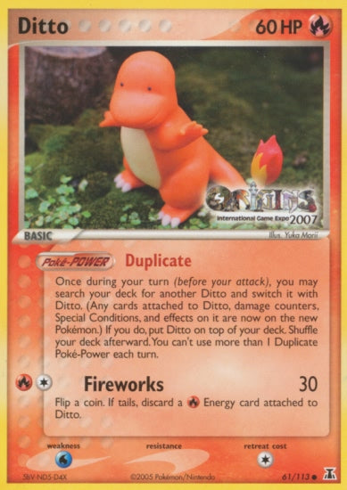 Ditto (61/113) (Origins Game Fair 2007) [EX: Delta Species] | The Time Vault CA