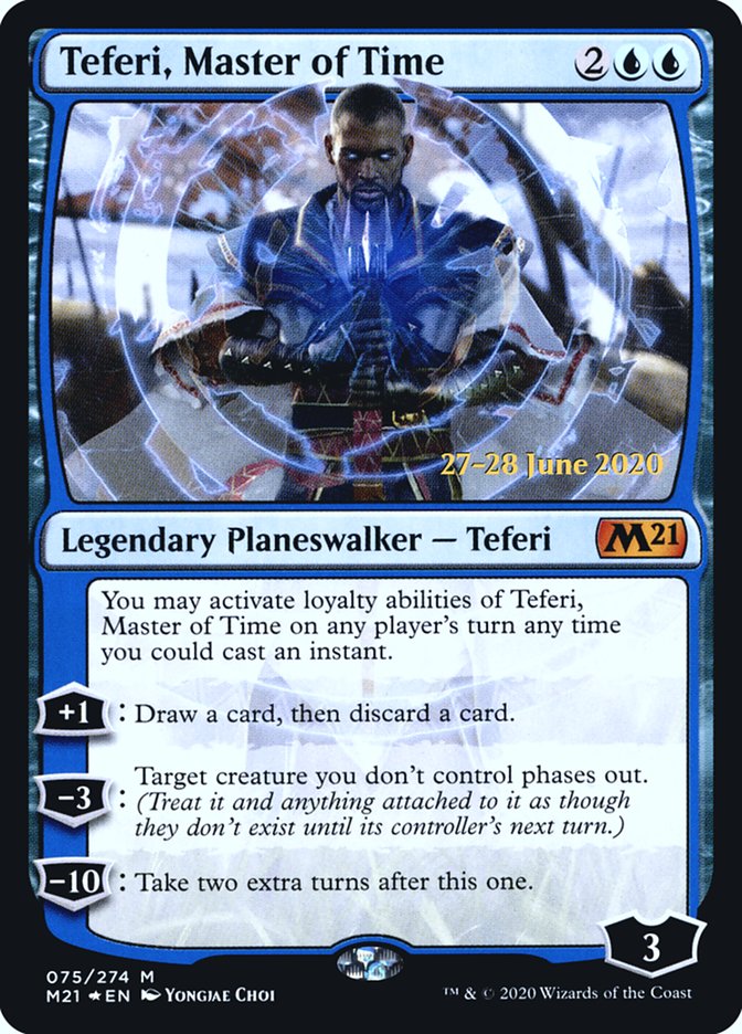 Teferi, Master of Time  [Core Set 2021 Prerelease Promos] | The Time Vault CA