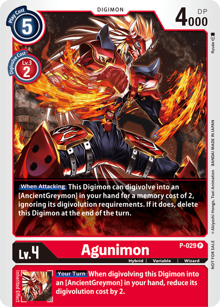 Agunimon [P-029] [Revision Pack Cards] | The Time Vault CA