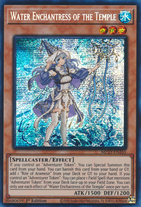 Water Enchantress of the Temple [MP23-EN265] Prismatic Secret Rare | The Time Vault CA