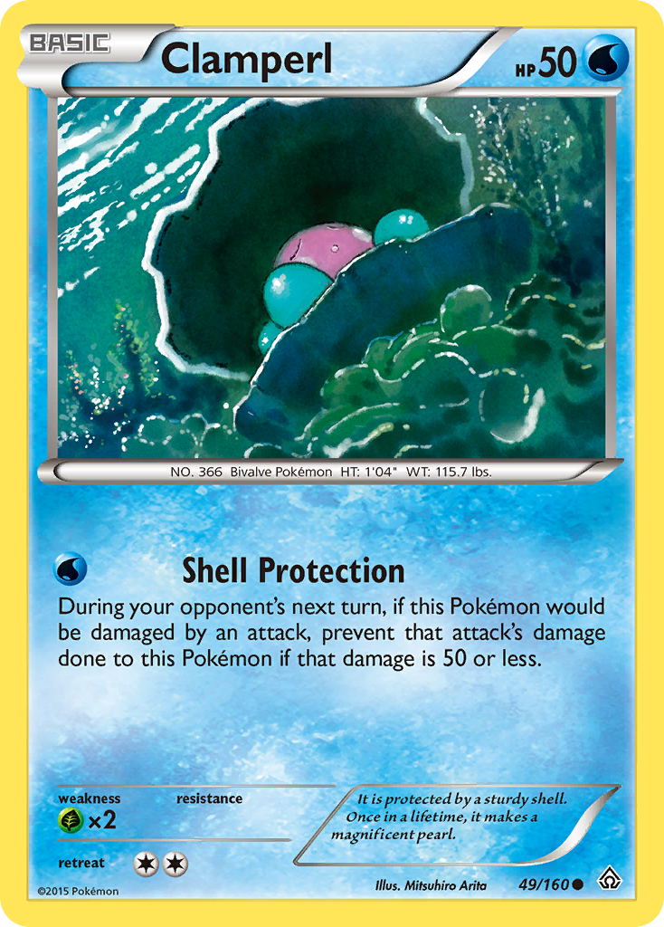 Clamperl (49/160) [XY: Primal Clash] | The Time Vault CA