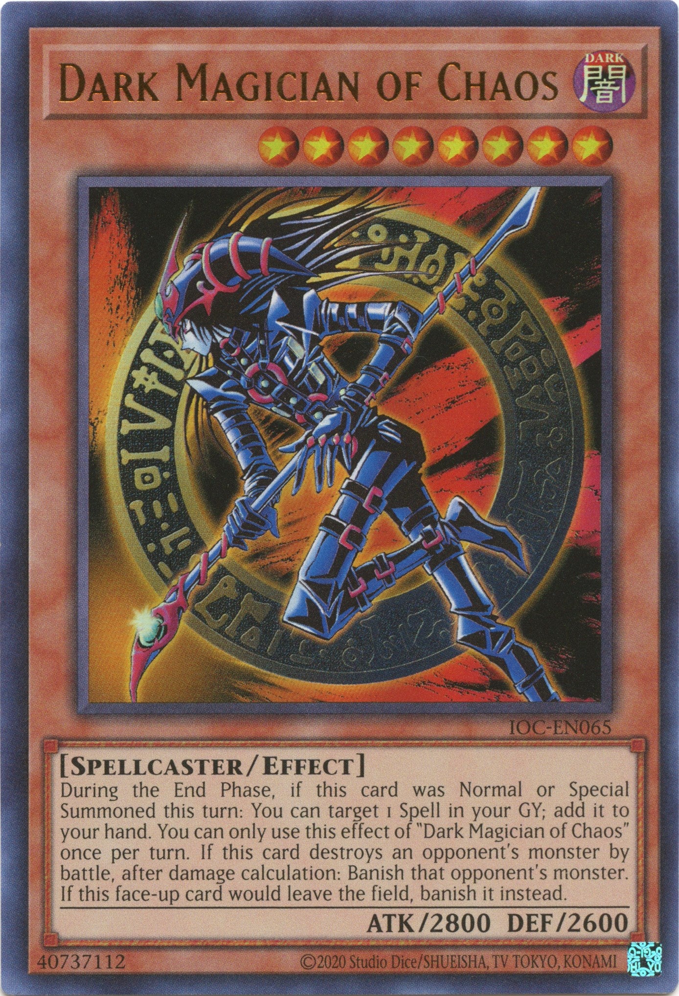 Dark Magician of Chaos (25th Anniversary) [IOC-EN065] Ultra Rare | The Time Vault CA