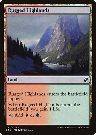 Rugged Highlands [Commander 2019] | The Time Vault CA