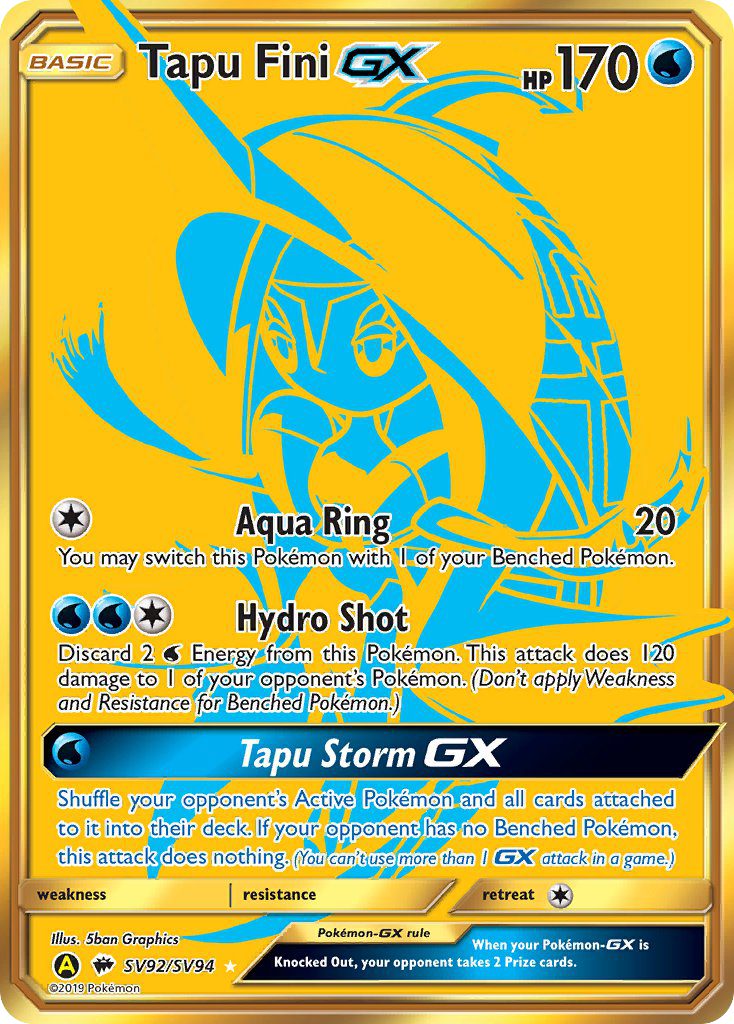 Tapu Fini GX (SV92/SV94) [Sun & Moon: Hidden Fates - Shiny Vault] | The Time Vault CA