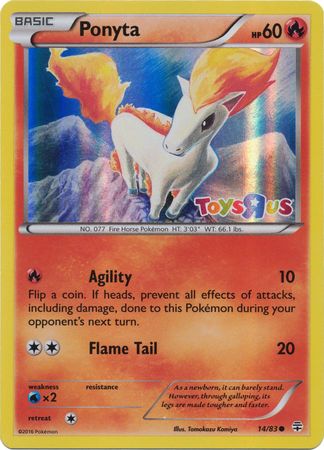 Ponyta (14/83) (Toys R Us Promo) [XY: Generations] | The Time Vault CA