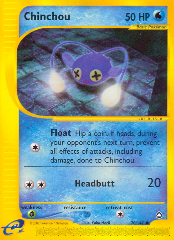 Chinchou (70/147) [Aquapolis] | The Time Vault CA