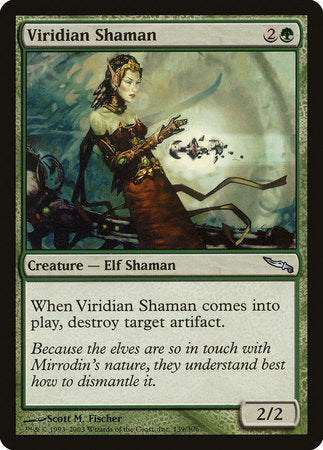 Viridian Shaman [Mirrodin] | The Time Vault CA