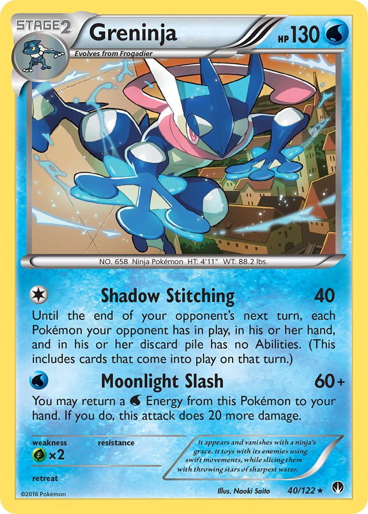 Greninja (40/122) (Theme Deck Exclusive) [XY: BREAKpoint] | The Time Vault CA