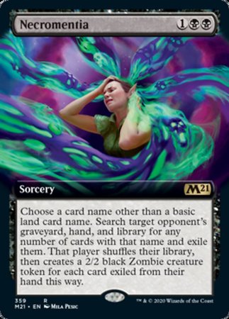 Necromentia (Extended Art) [Core Set 2021] | The Time Vault CA