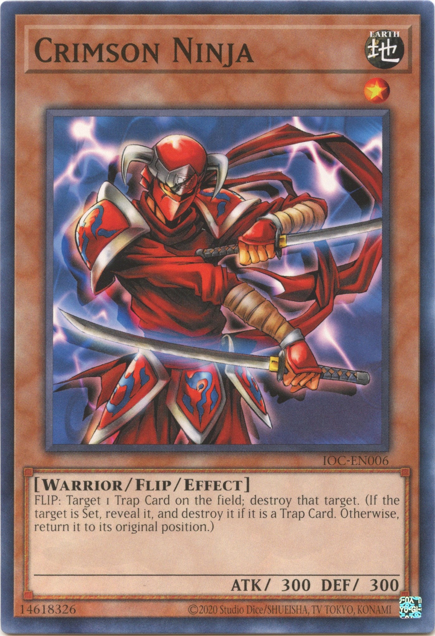 Crimson Ninja (25th Anniversary) [IOC-EN006] Common | The Time Vault CA