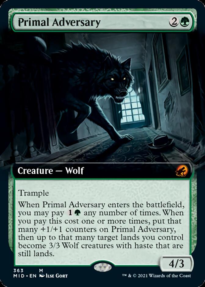 Primal Adversary (Extended) [Innistrad: Midnight Hunt] | The Time Vault CA