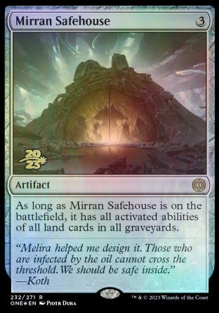 Mirran Safehouse [Phyrexia: All Will Be One Prerelease Promos] | The Time Vault CA