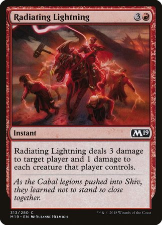 Radiating Lightning [Core Set 2019] | The Time Vault CA