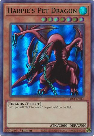 Harpie's Pet Dragon (Green) [LDS2-EN066] Ultra Rare | The Time Vault CA