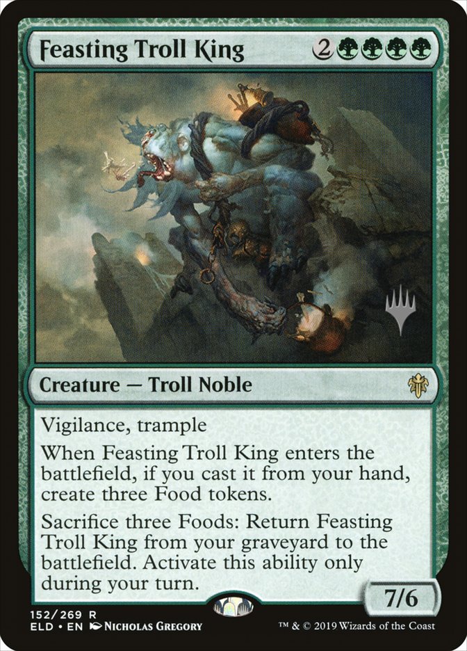 Feasting Troll King (Promo Pack) [Throne of Eldraine Promos] | The Time Vault CA