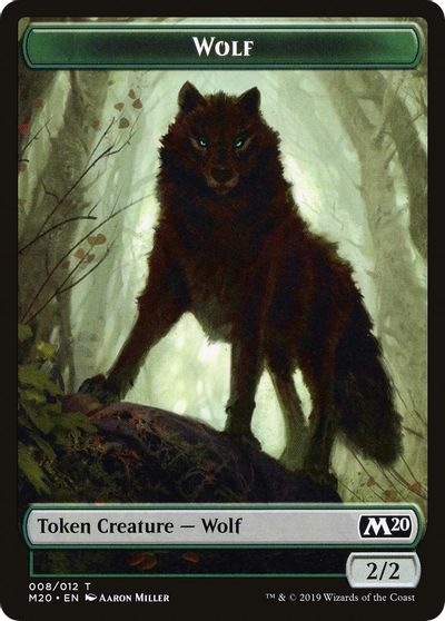 Wolf Double-sided Token [Challenger Decks 2020 Tokens] | The Time Vault CA