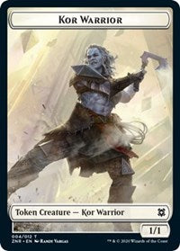 Kor Warrior // Plant Double-sided Token [Zendikar Rising Tokens] | The Time Vault CA