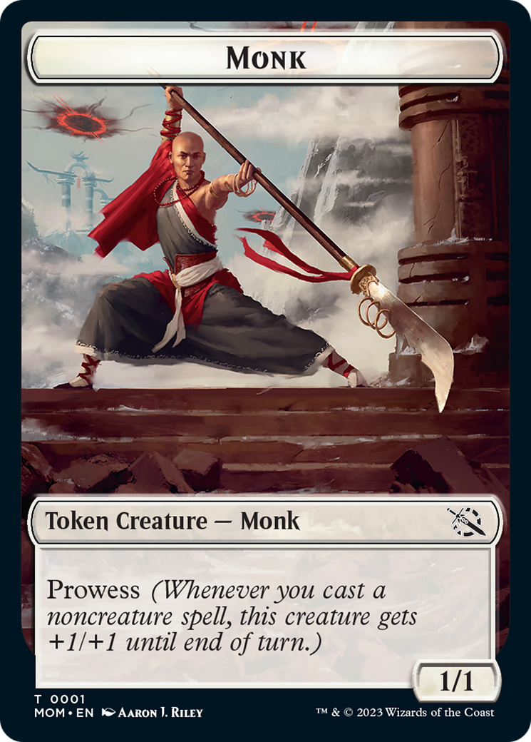 Monk // Knight Double-Sided Token [March of the Machine Tokens] | The Time Vault CA