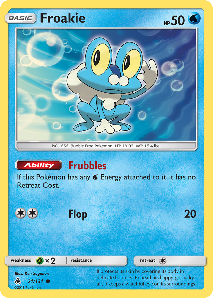 Froakie (21/131) [Sun & Moon: Forbidden Light] | The Time Vault CA