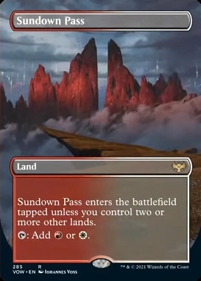 Sundown Pass (Borderless) [Innistrad: Crimson Vow] | The Time Vault CA