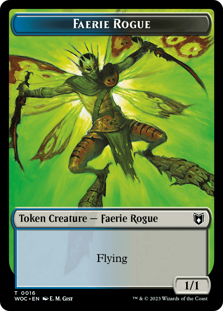 Faerie Rogue // Copy (0016) Double-Sided Token [Wilds of Eldraine Commander Tokens] | The Time Vault CA