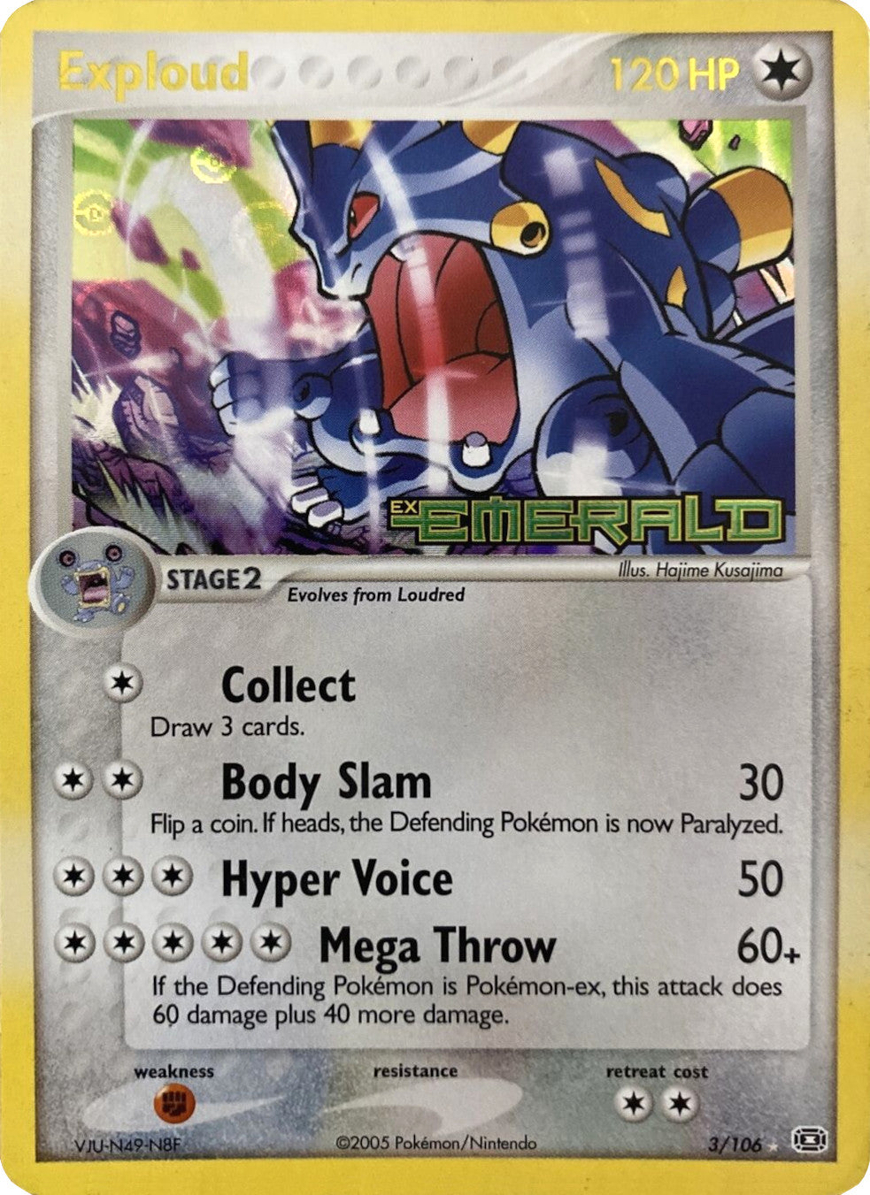 Exploud (3/106) (Stamped) [EX: Emerald] | The Time Vault CA