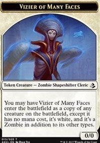 Vizier of Many Faces // Zombie Token [Amonkhet Tokens] | The Time Vault CA