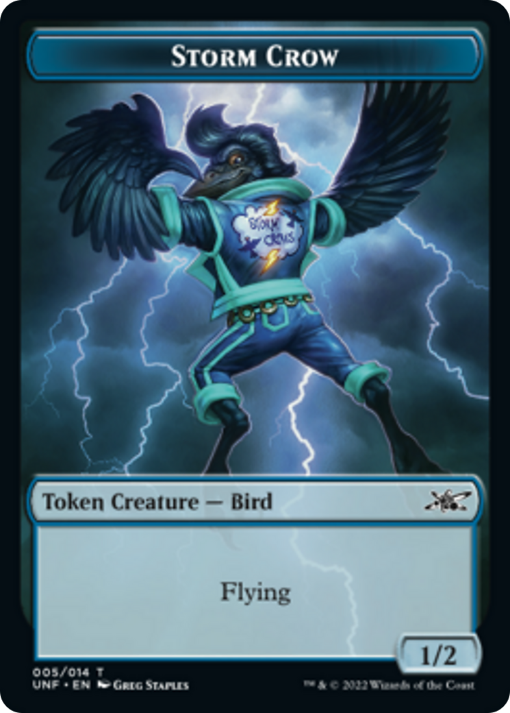 Squirrel // Storm Crow Double-sided Token [Unfinity Tokens] | The Time Vault CA
