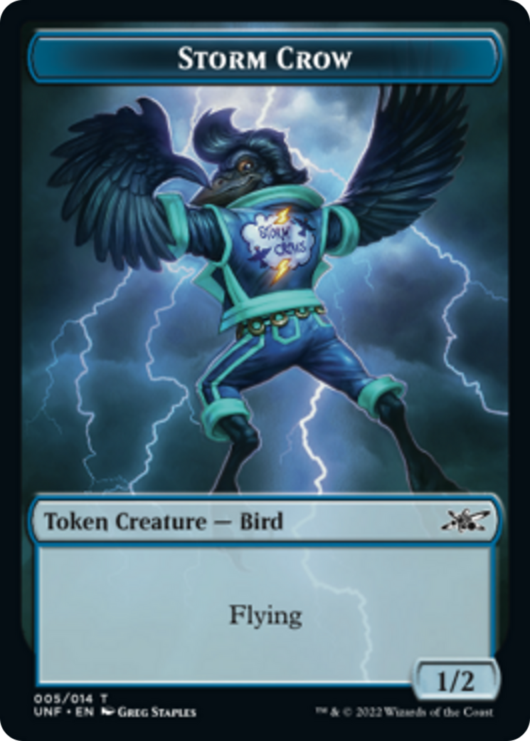 Zombie Employee // Storm Crow Double-sided Token [Unfinity Tokens] | The Time Vault CA