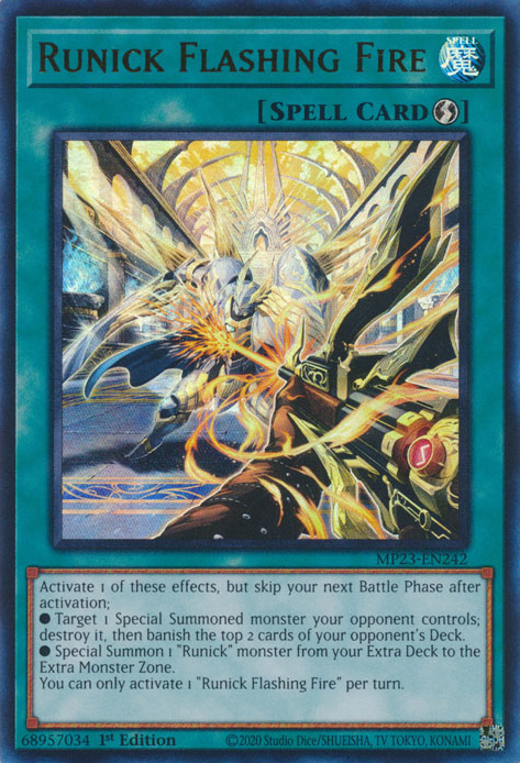 Runick Flashing Fire [MP23-EN242] Ultra Rare | The Time Vault CA