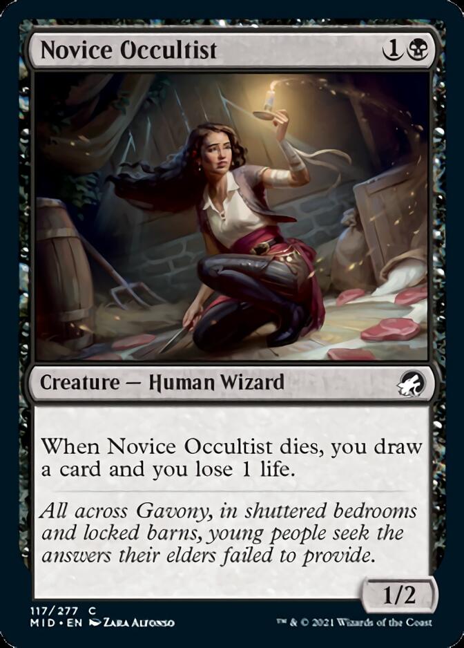 Novice Occultist [Innistrad: Midnight Hunt] | The Time Vault CA