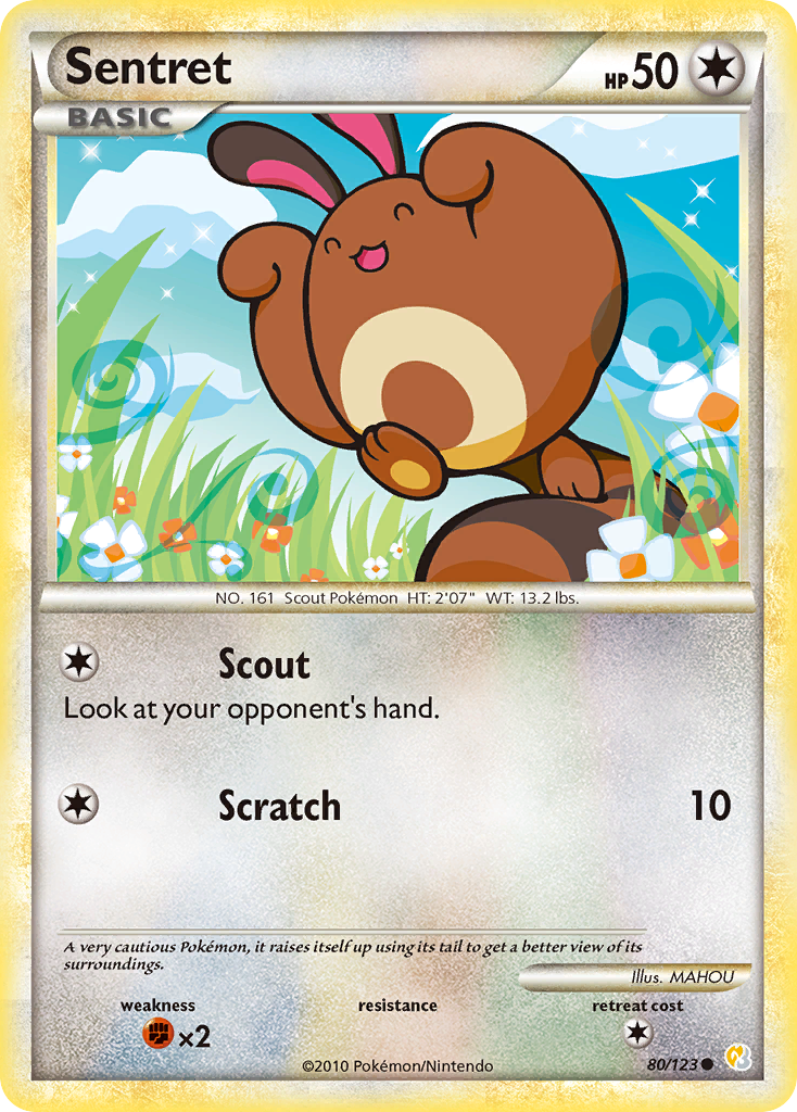 Sentret (80/123) [HeartGold & SoulSilver: Base Set] | The Time Vault CA